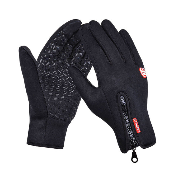 Winter Mens Women Cycling Gloves Anti-slip Motorcycle Windproof Bike Gloves Anti-shock Full Finger Mountain Bicycle Gloves