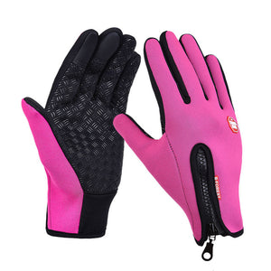 Winter Mens Women Cycling Gloves Anti-slip Motorcycle Windproof Bike Gloves Anti-shock Full Finger Mountain Bicycle Gloves