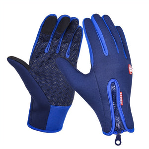 Winter Mens Women Cycling Gloves Anti-slip Motorcycle Windproof Bike Gloves Anti-shock Full Finger Mountain Bicycle Gloves