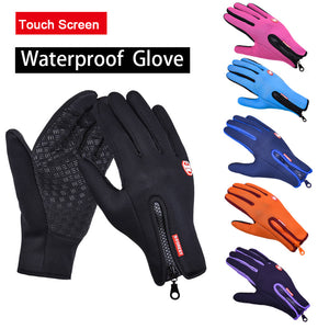 Winter Mens Women Cycling Gloves Anti-slip Motorcycle Windproof Bike Gloves Anti-shock Full Finger Mountain Bicycle Gloves