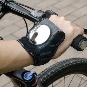 Bicycle Rear View Vision Wrist Guards Bike With Safety Reflective Mirror Riding Rearview Bike CycllingWristband Back Mirror