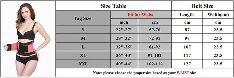 Shaper Slim Belt Neoprene Waist Cincher Faja Waist Shaper Corset Waist Trainer Belt Modeling Strap Waist Trimmer Girdle Belt