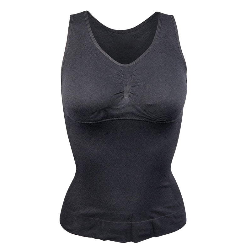 ECMLN Hot Shaper Slim Up Lift Plus Size Bra Cami Tank Top Women Body Removable Underwear Slimming Vest Corset Shapewear Dropship