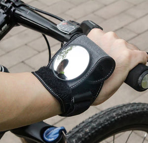 Bicycle Rear View Vision Wrist Guards Bike With Safety Reflective Mirror Riding Rearview Bike CycllingWristband Back Mirror