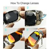 NEWBOLER Polarized Glasses Fishing Eyewear Replaceable Lens Men Sport Glassses Driving Cycling UV400 Sunglasses Gafas de pesca