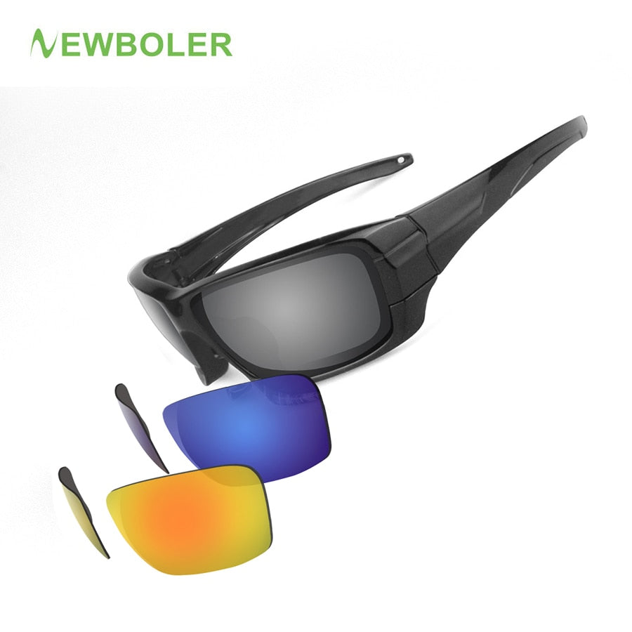 NEWBOLER Polarized Glasses Fishing Eyewear Replaceable Lens Men Sport Glassses Driving Cycling UV400 Sunglasses Gafas de pesca